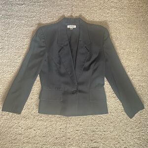 Ann Taylor Jacket/Blazer ~Size 10 ~Black ~Silk Blend ~Handsome Professional